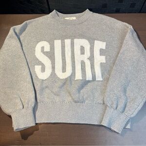 Electric & Rose Women's Time to Live Sweater Size Small Gray Surf